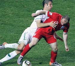 England against Slovania
